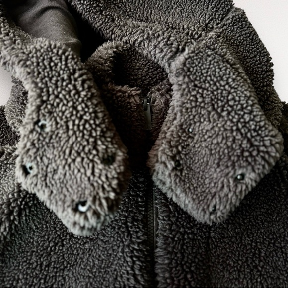 ALO YOGA Foxy Sherpa Jacket Brown Size M - Picture 13 of 16